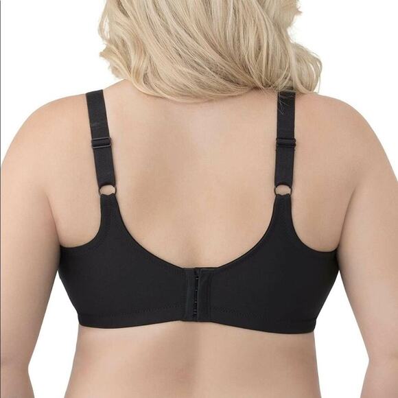 VANITY FAIR Beauty Back Smoothing Full Figure Contour Bra  Sz. 40DDD Black - Picture 2 of 4